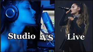 Ariana Grande STUDIO VS LIVE PERFORMANCE [upl. by Mariana912]