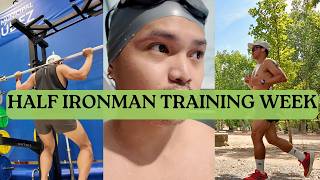 HALF IRONMAN TRAINING unfiltered  Ironman 703 full training week [upl. by Aratahs]