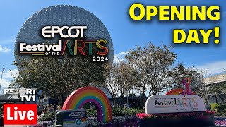 🔴Live Opening Day  Epcot Festival of the Arts 2024  Walt Disney World Live Stream  11224 [upl. by Ueih]