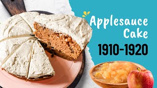 1910s Wartime Rationed Applesauce Cake  Recipes Through the Decades [upl. by Winton407]