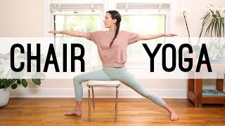 Chair Yoga  Yoga With Adriene [upl. by Annawek]