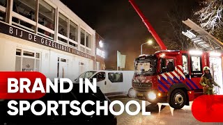 Zeer grote brand in sportschool 17112024 Hoofddorp [upl. by Noxas]