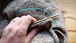 3 Needles Bindoff  A Knit Pause tutorial [upl. by Monahan]