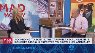 Zoetis CEO Kristin Peck sits down with Jim Cramer [upl. by Gaudette424]