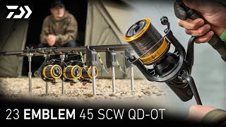 Daiwa 23 EMBLEM 45 SCW QDOT  Lewis Swift  Daiwa Carp [upl. by Asyl]