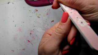 How to remove the hard edges on cuticles withour clipping [upl. by Noerb]