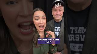 AOC and Doug Emhoff VOTE  Alexandria OcasioCortez [upl. by Lobiv]