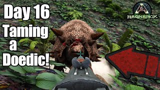 Ark Ragnarok Day 16 Taming a Doedicurus SurvivorDKplaysArk arksurvivalevolved [upl. by Sabino]