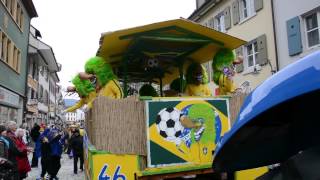 Fasnacht Laufen 2014 Umzug Dienstag Hopfe Waggis [upl. by Ellehcam]