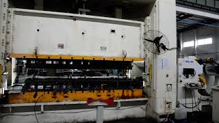 Press machine line with transfer for sheet metal stamping [upl. by Hanforrd]