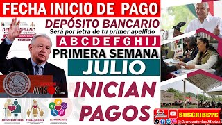 🚨💥OPERATIVO BIENESTAR🔴 Adultos Mayores 65 DEPÒSITO BANCARIO 🤑 serà por letra PRIMER SEMANA de JULIO [upl. by Zilla]