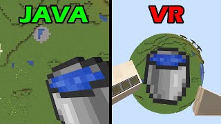 Minecraft Java vs VR [upl. by Elbas]