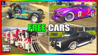 EVERY FREE CAR in GTA Online amp How to Get them [upl. by Naawaj]