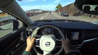 2021 Volvo S90 B5 POV test drive [upl. by Seldun]