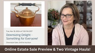 Online Estate Sale Preview amp Two Vintage Hauls [upl. by Dlaner]