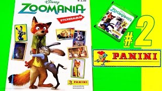 PANINI ZOOMANIA Disney sweet cool Sticker Album ZOOTOPIA Starterset Kids Surprise Lucky blind bag 2 [upl. by Salter]