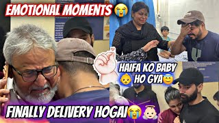 New Baby Arrived 😍Haifa Ki Deliverey Hogayi Pura Ghar Emotional Hogaya  Qashif Bhot Roye [upl. by Barraza]