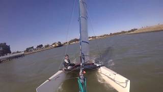 Nacra 500 sailing with data [upl. by Cadal]