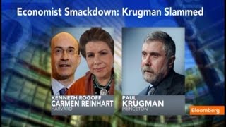 Economist Smackdown RogoffReinhart vs Krugman [upl. by Acinat219]