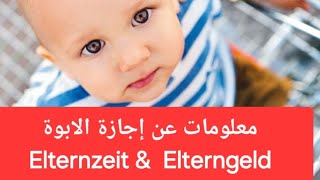 معلومات عن إجازة الابوة Elternzeit amp Elterngeld [upl. by Aerdnak529]