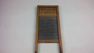 Vintage Busy Bee Number 16 Double Sided Washboard [upl. by Ahsenyt660]