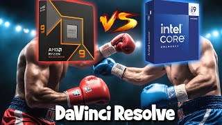 DaVinci Resolve Ryzen 9 9950X vs Intel Corei9 14900K [upl. by Nesto589]