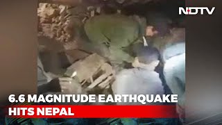 Strong Tremors Felt In Delhi Neighbouring Areas After Earthquake In Nepal [upl. by Secrest853]