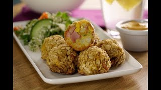 Croquetas de salchicha Horneadas  Cómo hacer CROQUETAS de salchicha NO fritas [upl. by Ahseat]