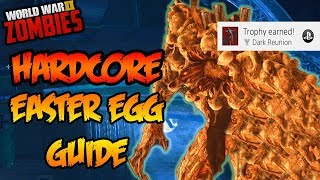 WW2 ZOMBIES  quotHARDCOREquot MAIN EASTER EGG GUIDE TUTORIALWALKTHROUGH Call of Duty WW2 Zombies [upl. by Einamrej]