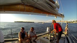 Key WestSailing aboard the schooner Appledore V [upl. by Uriia]