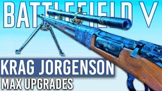 FULLY UPGRADED KRAG Battlefield 5 NEW SNIPER [upl. by Nillor]