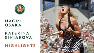 Naomi Osaka vs Katerina Siniakova  Round 3 Highlights  RolandGarros 2019 [upl. by Ludlew]