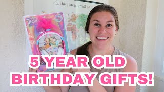 WHAT I GOT MY 5 YEAR OLD FOR HER BIRTHDAY 5 YEAR OLD BIRTHDAY GIFT IDEAS [upl. by Oira]