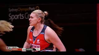 GIANTS v MAGPIES Suncorp Super Netball season one minor semifinal [upl. by Marchese392]