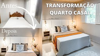 Diy Transformação Quarto de casal  Fiz uma cabeceira com EVA  Decorei gastando pouco 🏠 [upl. by Haskel850]