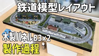 鉄道模型Nゲージ簡単小型ジオラマレイアウトの製作過程 [upl. by Natam]