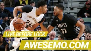 DraftKings amp FanDuel NBA DFS Live Before Lock  Wed 1114  Awesemocom [upl. by Vanhomrigh]