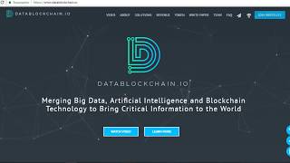 Data Blockchain ICO Review 1 [upl. by Anillehs280]