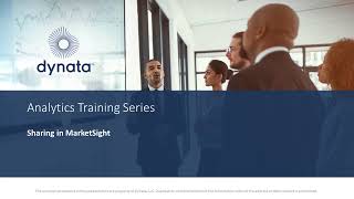 Dynata Training Series MarketSight  Sharing in MarketSight [upl. by Avahc498]