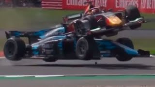 The HALO Saves Another Life  Hauger Nissany Big Crash in F2 [upl. by Osugi]