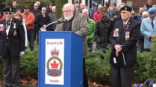 Kanata Remembrance Day Ceremony BenedictionGod Save the King 2024 HD [upl. by Crandell]