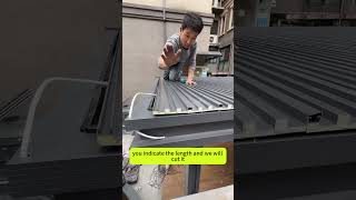 Insulated Aluminum tiles for canopy rooftop terrace canopy sun room sun protection insulation [upl. by Asiralc787]