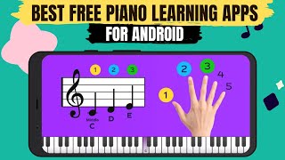 5 Best Free Piano Apps for Android of 2024  for Beginners  Piano Learning App 🎹 [upl. by Ahsiekim]