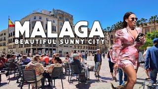 Malaga City Spain Beautiful Sunny City April 2024 Update Costa del Sol  Andalucía 4K [upl. by Amasa787]