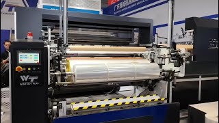 Casting High speed 15m Stretch film machine Automatic PE jumbo roll 3 layer stretch film machine [upl. by Oniotna]