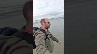 Walking on a beach at West Wittering Sussex UK 24th Oct 2023 [upl. by Anawahs]