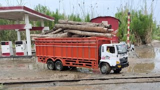 REM BLONG MOBIL TRUK HINO 500 PAKE KLAKSON BASURI OLENG MUATAN KAYU DAM TRUK SCANIA RC [upl. by Enilorac]