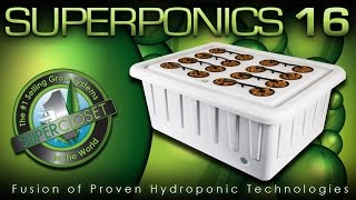 SuperPonics 16  Best Hydroponic Indoor Grow System [upl. by Annyl]