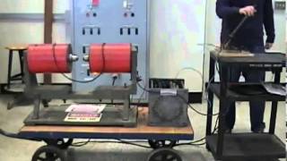 MIT Physics Demo Back emf in a Large Solenoid [upl. by Anaes30]