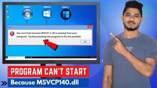 Fix The program cant start because msvcp140dll is missing windows 7 2024 [upl. by Atinit]